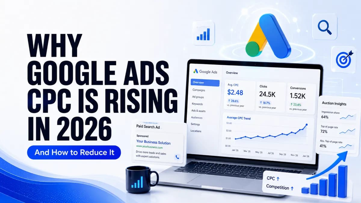 Why Google Ads CPC Is Rising in 2026 (And How to Reduce It)
