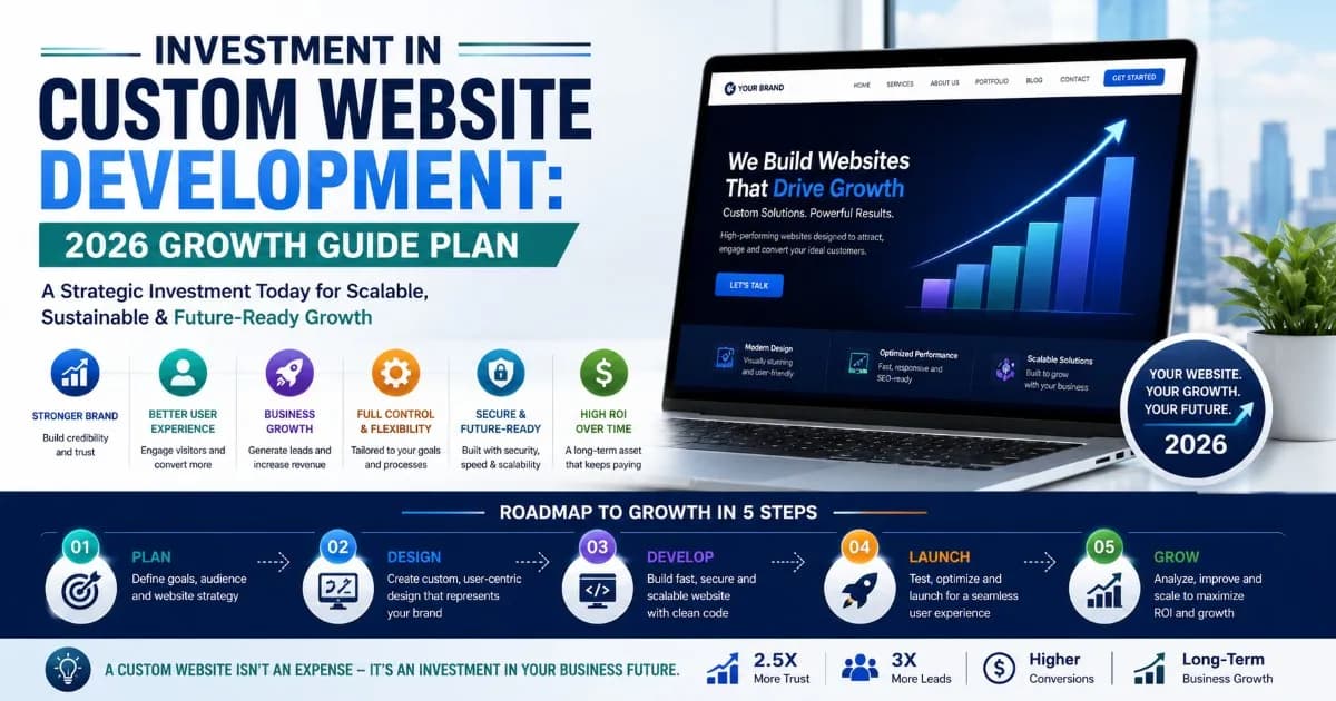 Investment in Custom Website Development: 2026 Growth Guide Plan