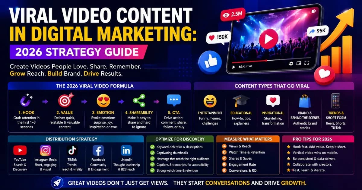 Viral Video Content in Digital Marketing: 2026 Strategy Guide
