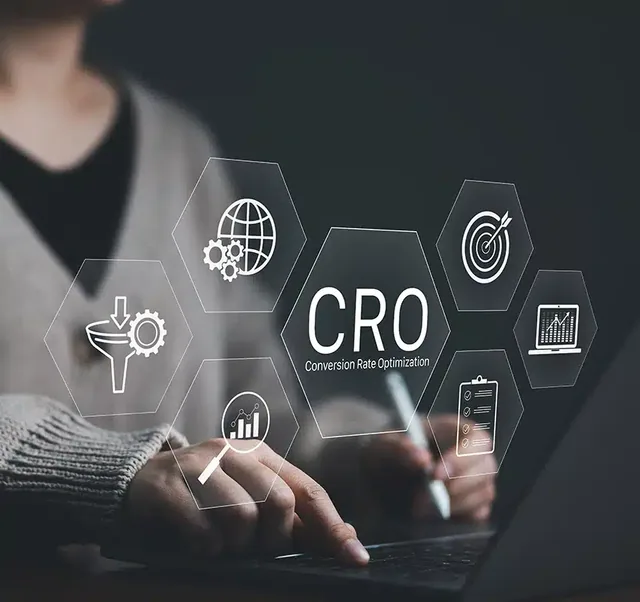 Conversion rate optimization concept