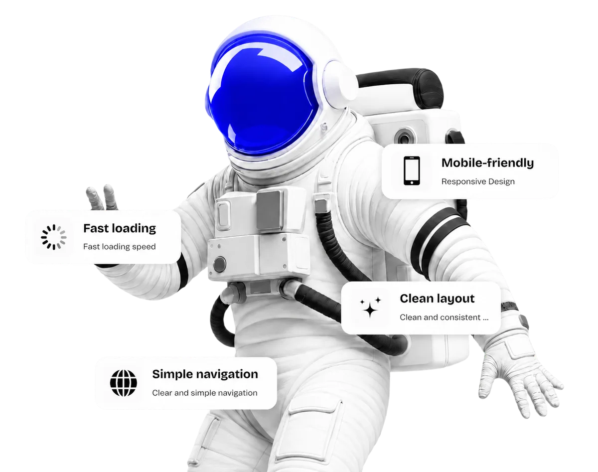 Web design and development illustration